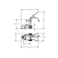 Diamond Products 8" Core Prep 2HP Electric CC80E Single Head Floor Grinder 15072 -Werner Sales Shop 20055 3 i54t5rqc1qex2a7s