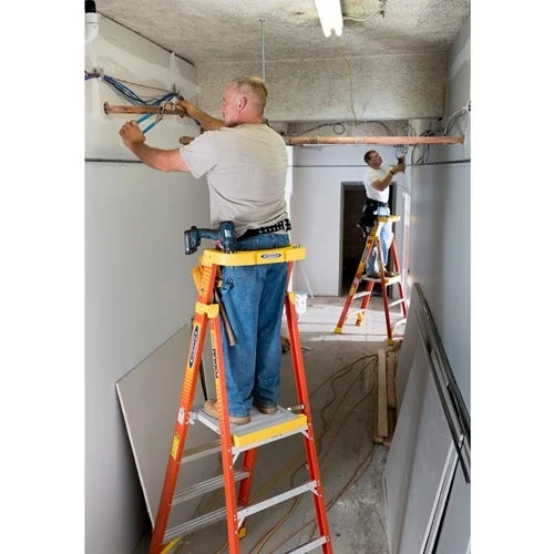 Werner Ladders & Fall Protection Werner 12' Fiberglass Podium Ladder 6' Platform Type IA PD6206 9 Werner Ladders & Fall Protection Werner 12' Fiberglass Podium Ladder 6' Platform Type IA PD6206 - Image 7