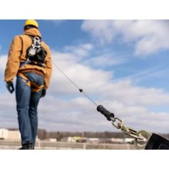 Werner Ladders & Fall Protection Werner Bantam Twinleg 8' Cable Leading Edge Self-Retracting Galvanized Steel Lifeline W/ Steel Form Hook R413008LE-SR -Werner Sales Shop 24378 5 t9i2lkhrr4paomds