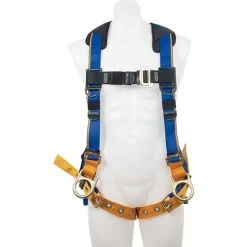 Werner Ladders & Fall Protection Werner Blue Armor 3D Climbing/Positioning Harness W/ Tongue Buckle Legs H23200