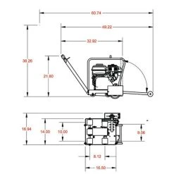 Diamond Products 6" First-Cut Early Entry 4.8HP Honda CC148HXL-EE6 GX160 Gas Walk-Behind Saw 32739 -Werner Sales Shop 32739 4