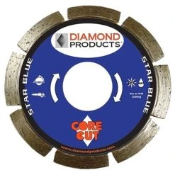 Diamond Products 9" X .080" X 7/8" Star Blue Concrete Saw Blade 70494
