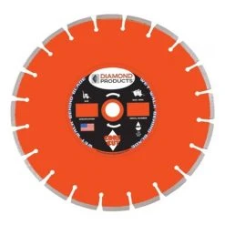 Diamond Products 54" X .220 X 1" Heavy Duty Orange Cured Concrete Wet Blade CH51WH