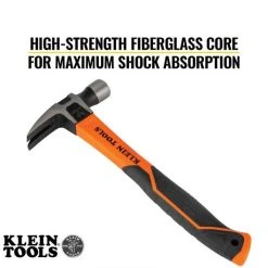 Klein Tools Klein Straight-Claw Hammer, 20-Ounce, 13-Inch H80820 -Werner Sales Shop h80816 c 1