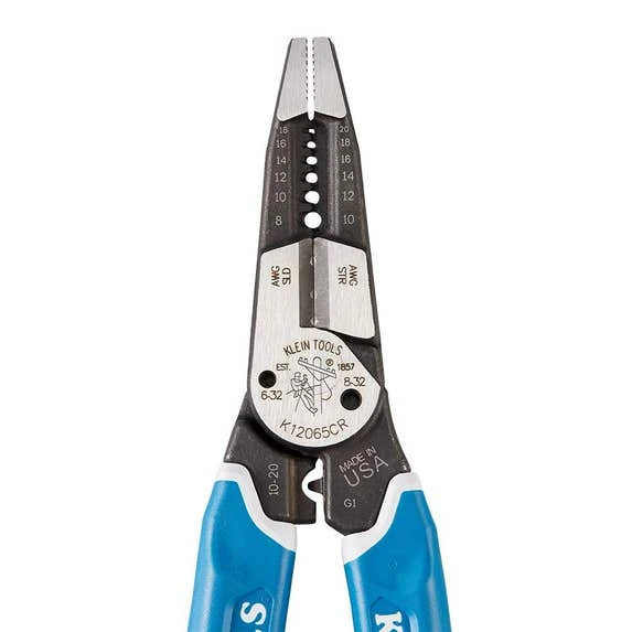 Klein Tools Klein Kurve Heavy-Duty Wire Stripper / Cutter / Crimper Multi Tool, 8-20 AWG K12065CR 4 Klein Tools Klein Kurve Heavy-Duty Wire Stripper / Cutter / Crimper Multi Tool, 8-20 AWG K12065CR - Image 2