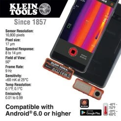 Klein Tools Klein Thermal Imager For Android Devices TI220 -Werner Sales Shop kln ti220 9