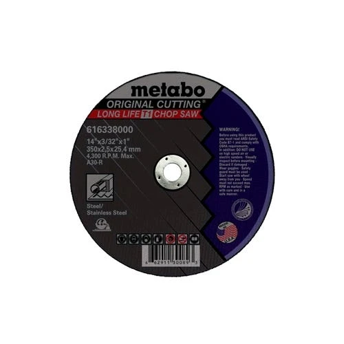 Metabo Tools Metabo Type 1 Original A24N 14" X 1/8" X 1" Cut-Off Saw 616139000 3 Metabo Tools Metabo Type 1 Original A24N 14" X 1/8" X 1" Cut-Off Saw 616139000