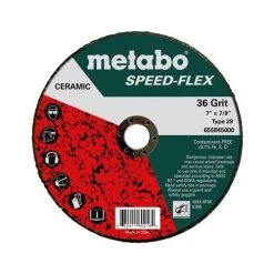 Metabo Tools Metabo 7" Speed-Flex 36 7/8 T29 Fiberglass Steel/Stainless Steel Grinding Wheel 655845000