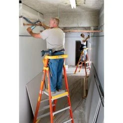 Werner Ladders & Fall Protection Werner 16ft. Reach Height Fiberglass Podium Ladder 10ft. Type IA PD6210 -Werner Sales Shop pd6204