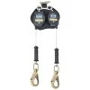 Werner Ladders & Fall Protection Werner Bantam Twinleg 8' Cable Leading Edge Self-Retracting Galvanized Steel Lifeline W/ Steel Swivel Snap Hook R413008LE