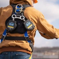 Werner Ladders & Fall Protection Werner Bantam Twinleg 8' Cable Leading Edge Self-Retracting Galvanized Steel Lifeline W/ Steel Swivel Snap Hook R413008LE -Werner Sales Shop r413008le 3