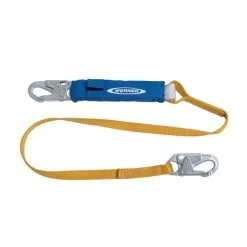 Werner Ladders & Fall Protection Werner DeCoil Lanyard (1 Web; Snaphooks) - 6' C311100