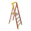 Werner Ladders & Fall Protection Werner 10' Fiberglass Podium Ladder 4' Platform Type IA PD6204
